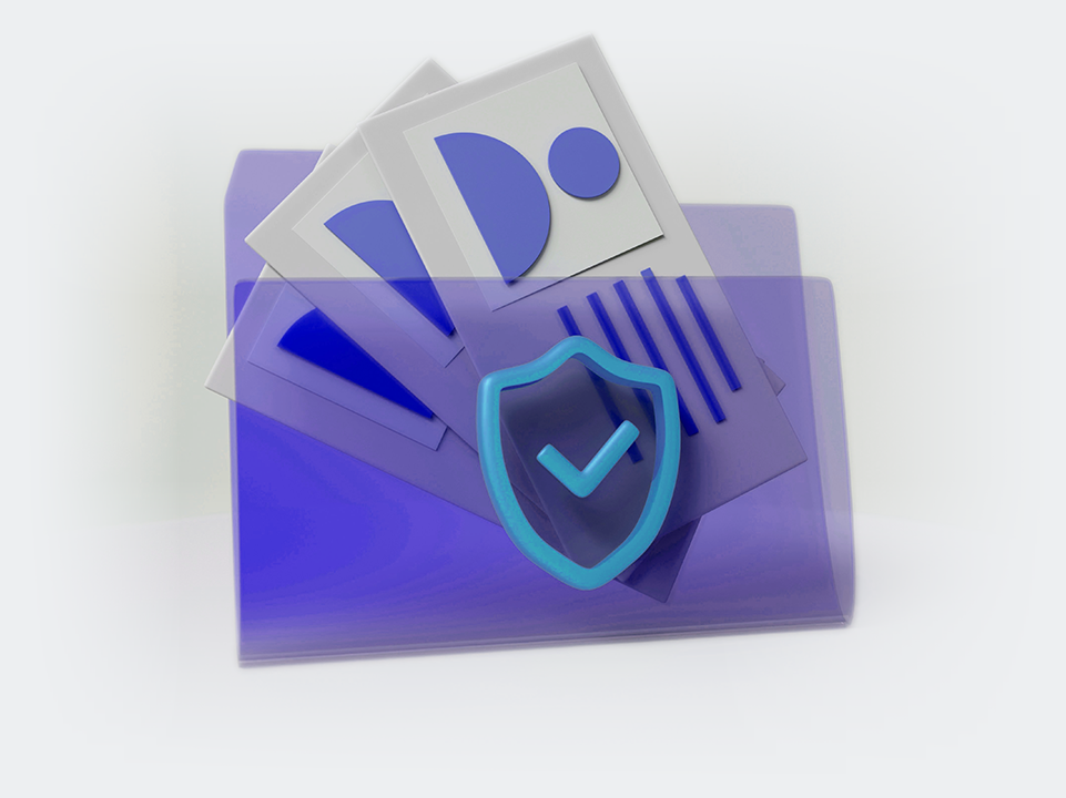 3D shield protecting digital data